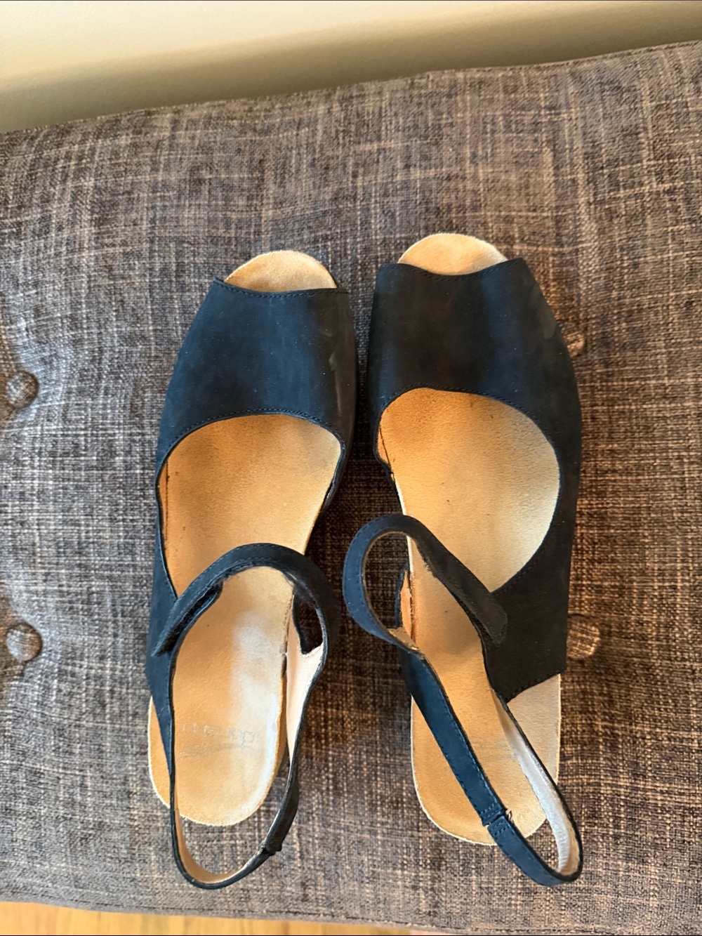 Dansko Black Open-Toe Slingback Sandals